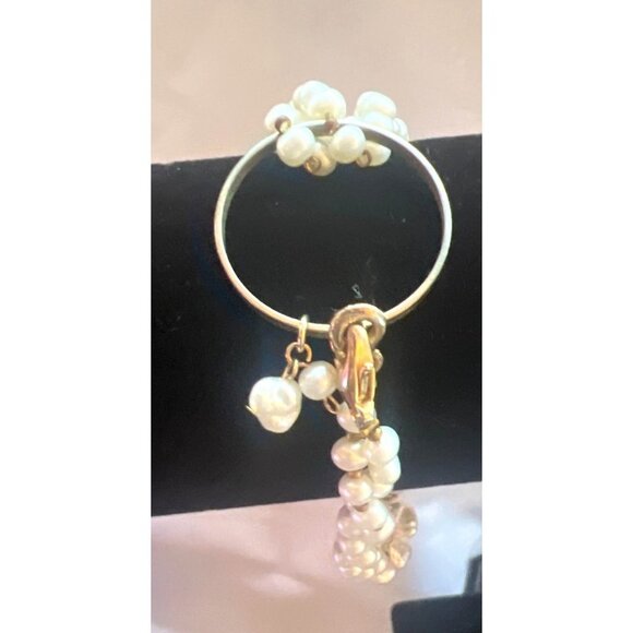 VTG Auth Mix Pearl Freshwater Pearl Necklace Bracelet Goldplated Charm Extender - Picture 10 of 13